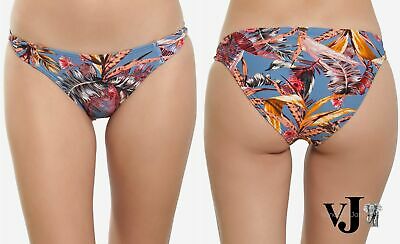 ONeill Printed Side-Tab Cheeky Bikini Bottoms by Vanessa Jane
