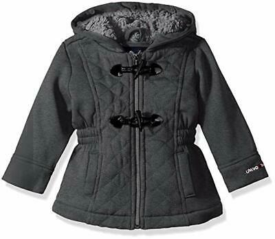 Limited Too Girls Quilted Toggle Fleece Jackets Gray Puffer by Vanessa Jane
