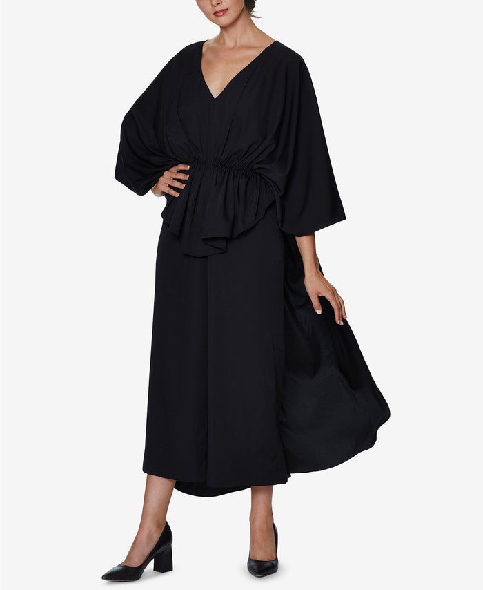 Inspr X Natalie Off Duty Wide-Leg Jumpsuit with Cinched Waist, Size Large by Vanessa Jane