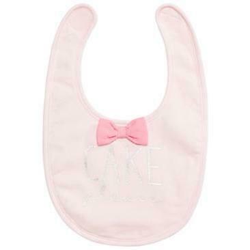First Impressions Baby Bowtie Bib - Faded Pink, One Size by Vanessa Jane