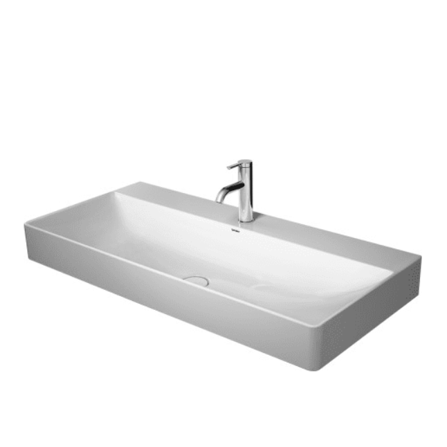 Duravit DuraSquare 39-3/8 Rectangular Ceramic Wall Mounted Bathroom Sink by Vanessa Jane