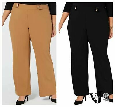 INC Womens Plus Embellished Wide Leg Pants by Vanessa Jane