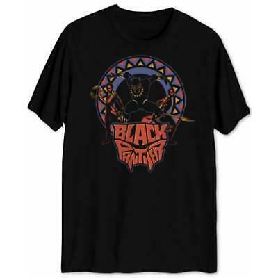 Marvel Mens Black Panther Mask Graphic Cotton Logo T-Shirt by Vanessa Jane