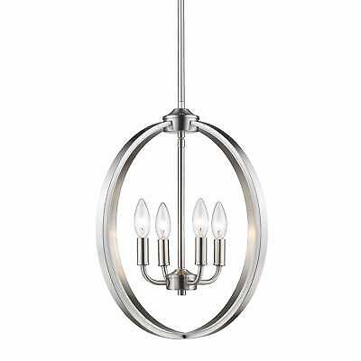 Golden Lighting 3167–4P Pw Colson – 4 Light Chandelier in Durable Style – 18.75 by Vanessa Jane