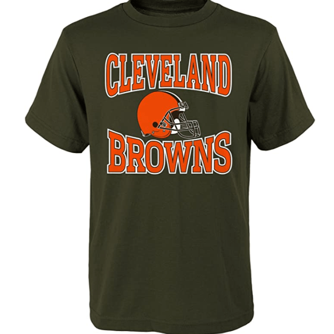 NFL Youth Cleveland Browns T-Shirt, Size Large 12/14 by Vanessa Jane