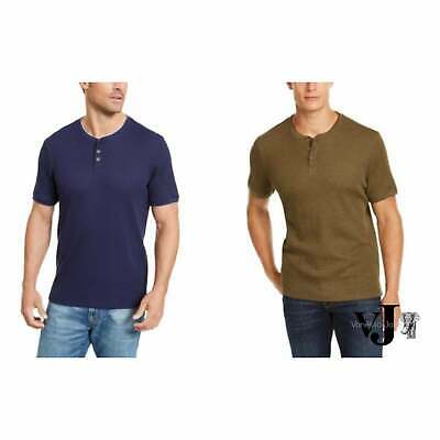 Club Room Mens Waffle-Knit Henley by Vanessa Jane