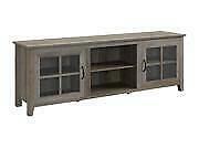 Walker Edison Furniture W70CSGDGW 70 In. Farmhouse Wood TV Stand, Grey Wash by Vanessa Jane