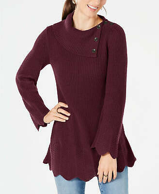 Style & Co Petites Scallop-Edge Sweater by Vanessa Jane