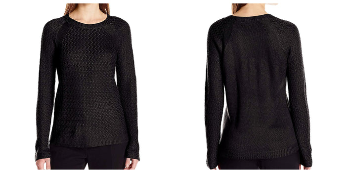 Jones New York Women's Pullover Chain Knit Sweater, Large by Vanessa Jane