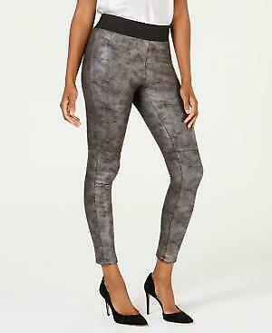 I.n.c. Shaping Pebble-Texture Faux-Leather Smoothing Leggings by Vanessa Jane