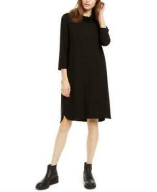 Eileen Fisher Womens Sleeve Cowl Neck Above the Knee Dress,Size XS by Vanessa Jane