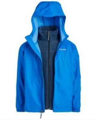 Columbia Kids 3 in 1 Boys Glennaker Interchange Rain Jacket Blue Size Youth LG by Vanessa Jane