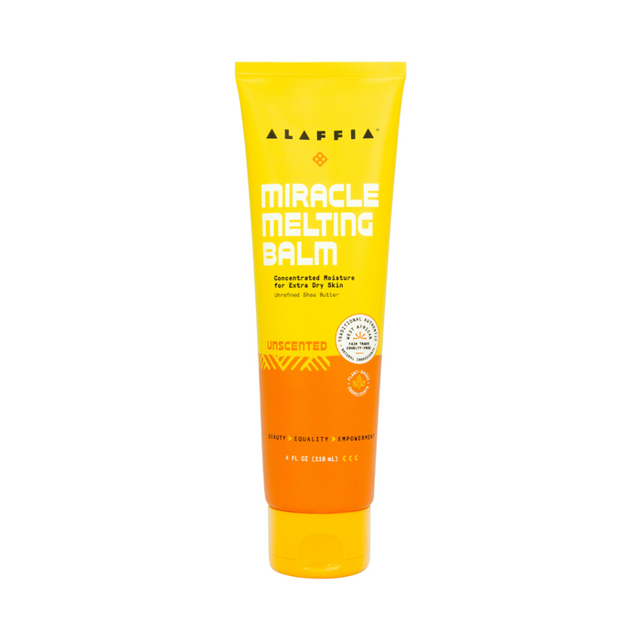 Authentic African Miracle Melting Balm, Fragrance Free 4oz by Alaffia