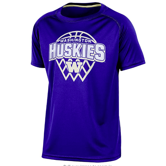 Champion NCAA Washington Huskies Boys Short Sleeve Crew Neck Shirt, L/12/14 by Vanessa Jane