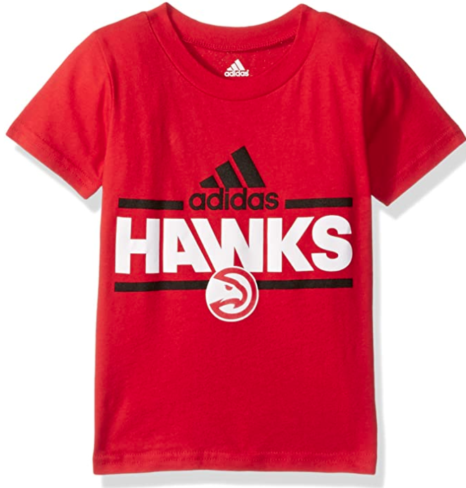 NBA Toddler Atlanta Hawks Mini Dassler Short Sleeve Tee-Red-3T by Vanessa Jane