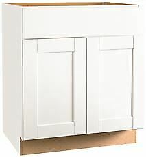 Rsi Home Products Shaker Base Cabinet, White, 30 In. by Vanessa Jane
