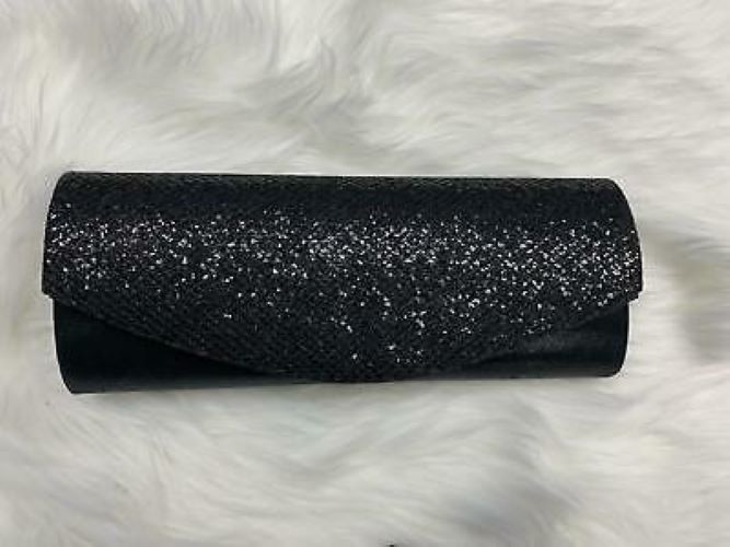 Sasha Long Glitter Clutch by Vanessa Jane