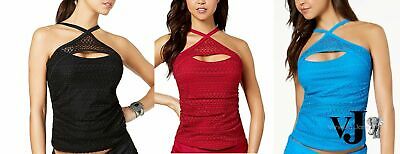 Island Escape Lost at Sea Crochet High-Neck Tankini Top by Vanessa Jane