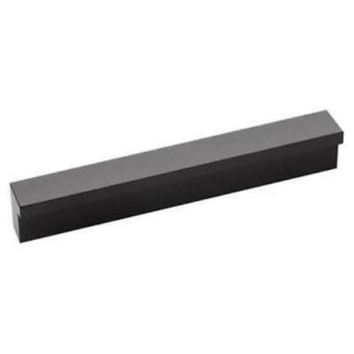 Hickory Hardware Streamline Finger Cabinet Pull, Onyx Black by Vanessa Jane