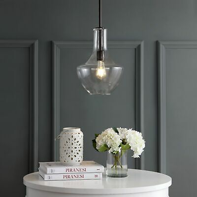 JONATHAN Y Lighting JYL6400 Watts 11 Wide LED Pendant Oil Rubbed Bronze by Vanessa Jane