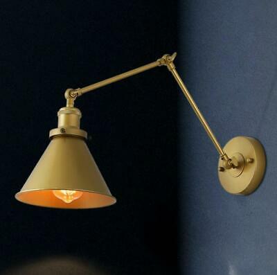 LNC 1-Light Modern Hand Painted Gold Wall Lamp by Vanessa Jane
