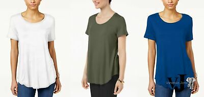 Jm Collection Petite Shirt tail-Hem Top by Vanessa Jane