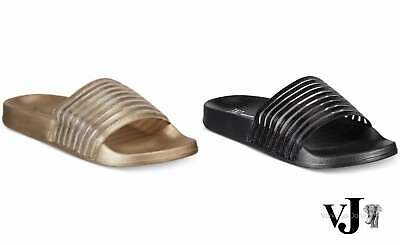 INC International Concepts Metallic Mesh Stripe Pool Slides by Vanessa Jane