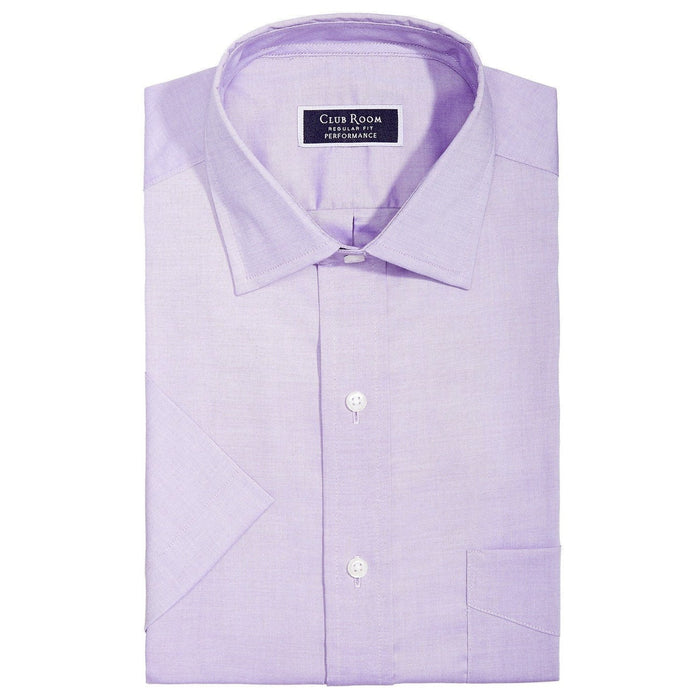 Club Room Mens Classic Fit Stretch Short Sleeve Dress Shirt, Size Medium by Vanessa Jane