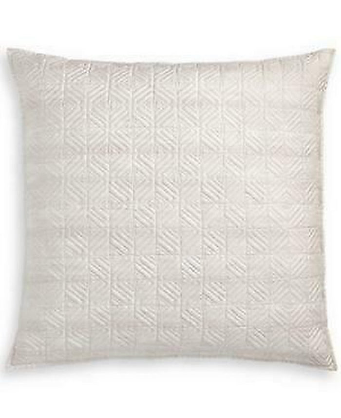 Hotel Collection Wood Rose Quilted 26 x 26 European Sham, Medium Pink by Vanessa Jane
