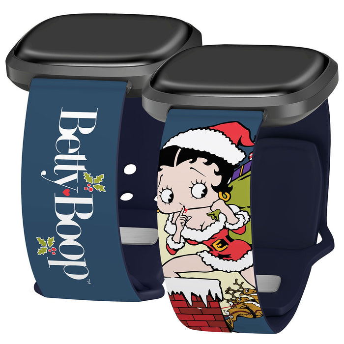 Betty Boop Happy Holidays HD Fitbit Versa 3 & Sense 1 Watch Band by Affinity Bands