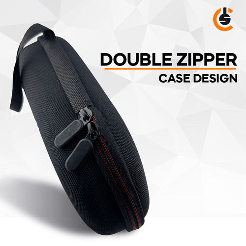 CentralSound EVA Hard Zippered Headphones Protective Carrying Case - Black by CentralSound