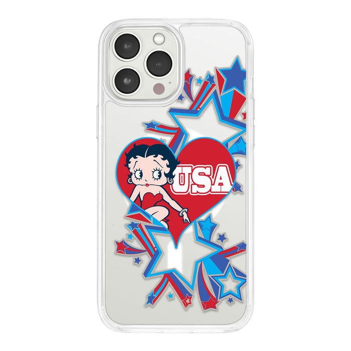 Betty Boop Red White & Boop HD Apple iPhone 14 Mag-Safe Phone Case by Affinity Bands