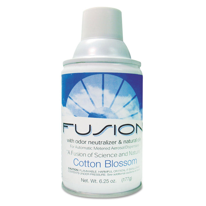 Fresh Products Fusion Metered Aerosols, Cotton Blossom, 6.25 oz Aerosol Spray, 12/Carton