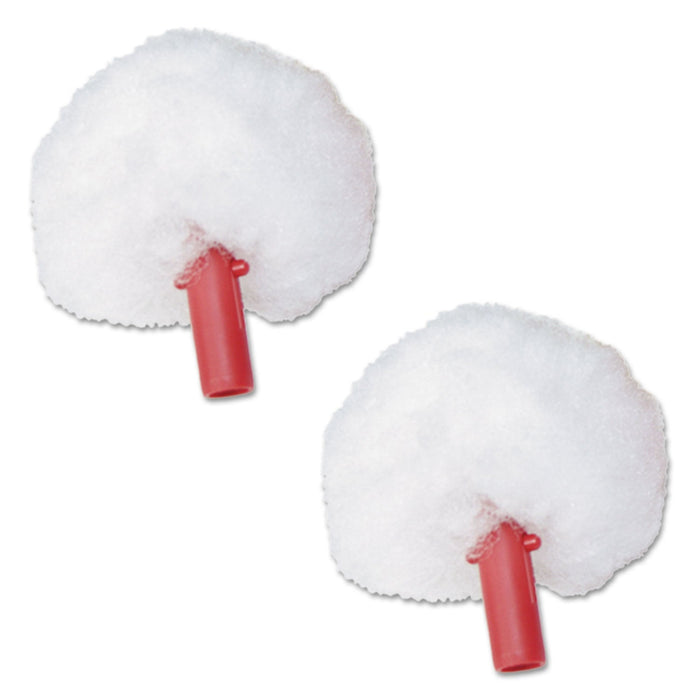 Unger ErgoToilet Bowl Brush Replacement Swab Head, White, 2/Pack