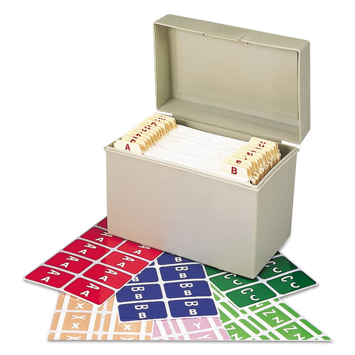 Smead AlphaZ Color-Coded Labels Starter Set, A-Z, 1 x 1.63, Assorted, 10/Sheet, 220 Sheets/Box