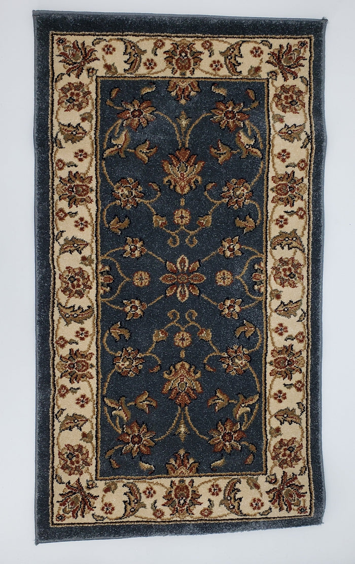 Surya Blue Floral Area Rug, 2x3.5 ft by Vanessa Jane
