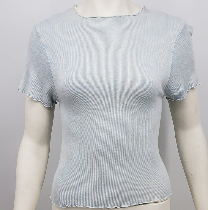 FP Movement Aqua Short Sleeve Top, Size M/L by Vanessa Jane