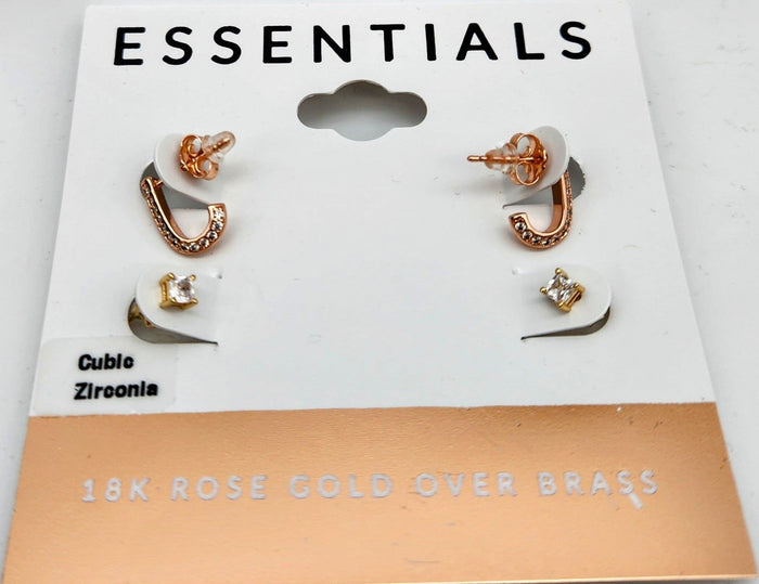 And Now This Cubic Zirconia Crystal Earring Set by Vanessa Jane