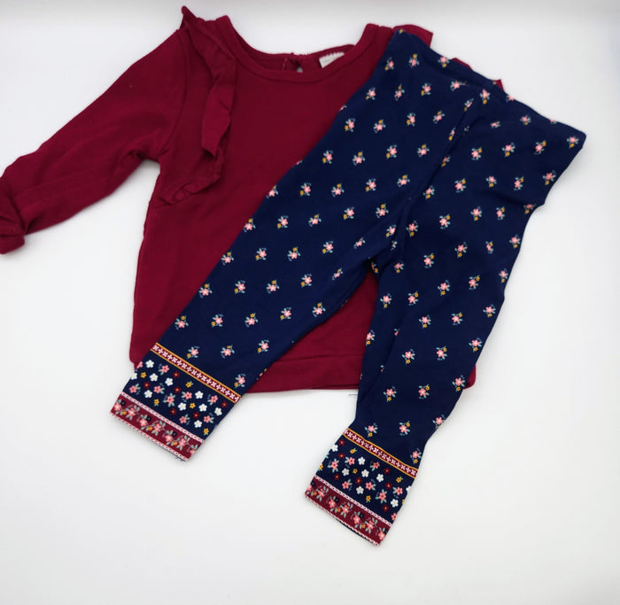 Carter's Baby Girls Top and Printed Leggings by Vanessa Jane