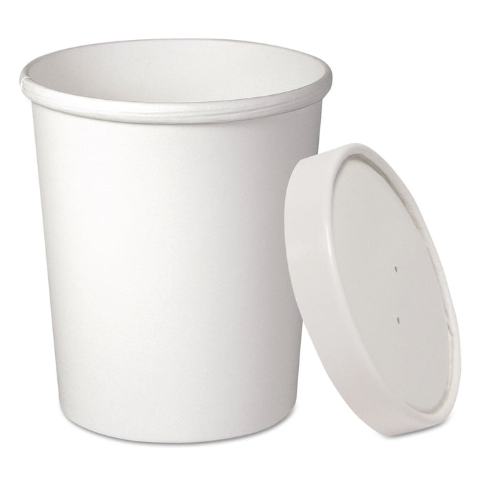 Dart Flexstyle Double Poly Food Combo Pack, 32 oz, White, Paper, 25/Pack, 10 Packs/Carton
