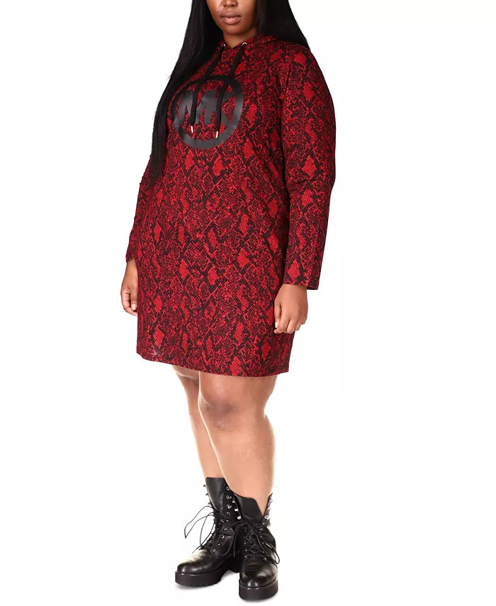 Michael Michael Kors Plus Size Printed Hoodie Dress by Vanessa Jane