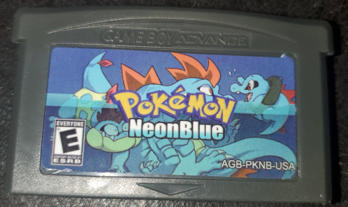 Pokemon NeonBlue GBA ROM Hack Video Game Custom Gameboy Advance by VintageVideoGameStore