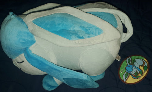 Pokemon Center Glaceon Sleeper Plush Eeveelutions Plush Rare Authentic by VintageVideoGameStore