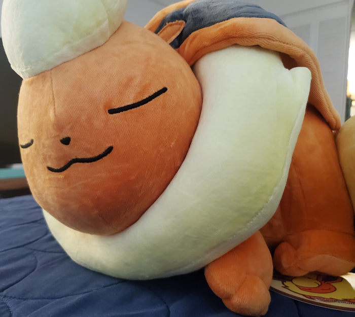 Pokemon Center Flareon Sleeper Plush Eeveelutions Plush Rare Authentic by VintageVideoGameStore
