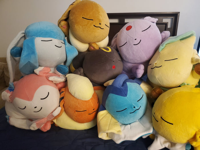 Pokemon Center Sleeper Plush Eeveelutions Plush Authentic Tags by VintageVideoGameStore