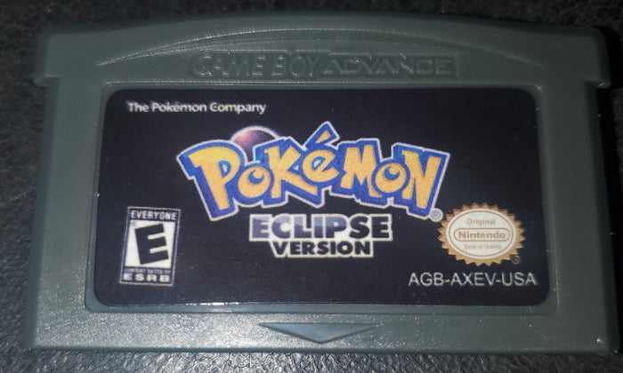 Pokemon Eclipse GBA ROM Hack Video Game Custom Gameboy Advance by VintageVideoGameStore
