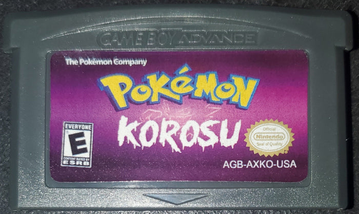 Pokemon Korosu GBA ROM Hack Video Game Custom Gameboy Advance by VintageVideoGameStore