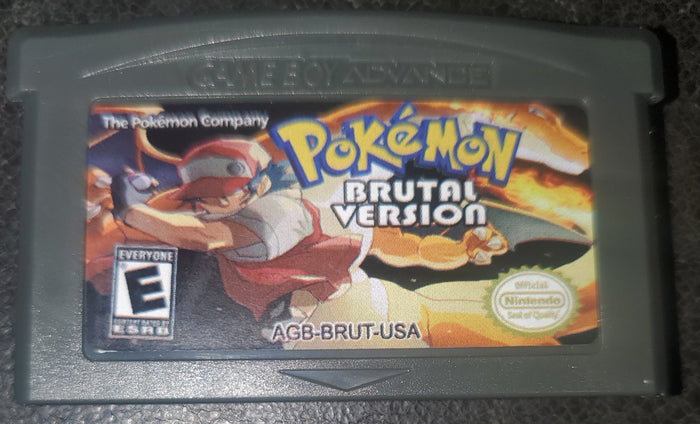 Pokemon Brutal GBA ROM Hack Video Game Custom Gameboy Advance by VintageVideoGameStore