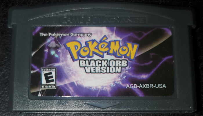 Pokemon Black Orb GBA ROM Hack Video Game Custom Gameboy Advance by VintageVideoGameStore