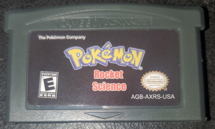 Pokemon Rocket Science GBA ROM Hack Video Game Cartridge Custom Gameboy Advance by VintageVideoGameStore